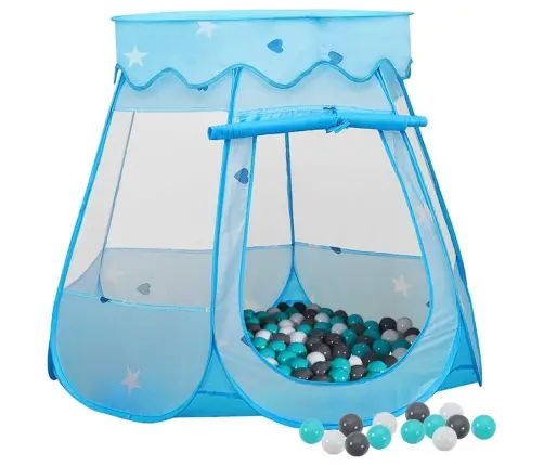 Rotaļu Telts Ar 250 Bumbiņām, Zila, 102X102X82 Cm Vidaxl