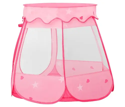 Rotaļu Telts Ar 250 Bumbiņām, Rozā, 102X102X82 Cm Vidaxl