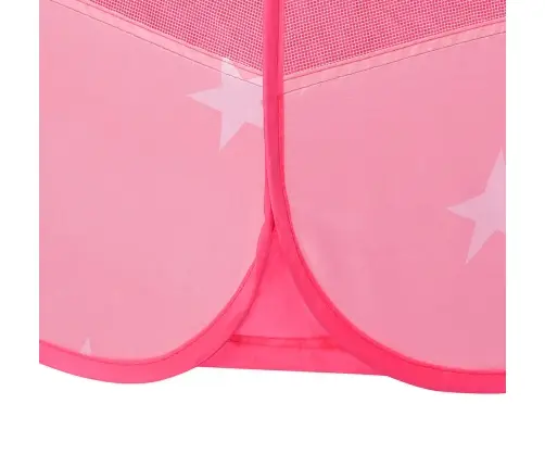 Rotaļu Telts Ar 250 Bumbiņām, Rozā, 102X102X82 Cm Vidaxl