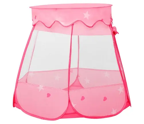 Žaidimų Palapinė Su 250 Kamuoliukų, Rožinė, 102X102X82Cm