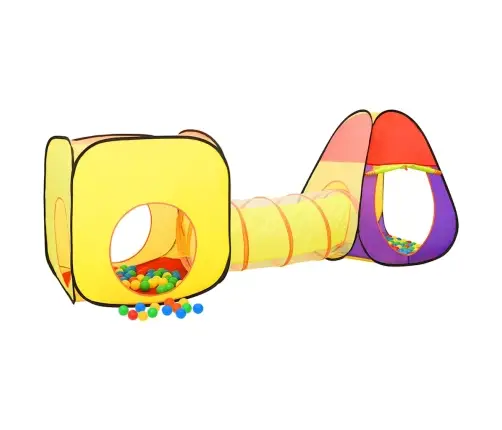 Žaidimų Palapinė Su 250 Kamuoliukų, Spalvota, 255X80X100Cm