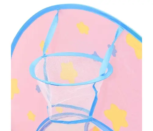 Rotaļu Telts Ar 250 Bumbiņām, Rozā, 301X120X128 Cm Vidaxl