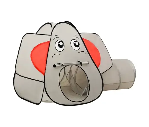 Rotaļu Telts Ar 250 Bumbām, Ziloņa Forma, 174X86X101 Cm, Pelēka Vidaxl