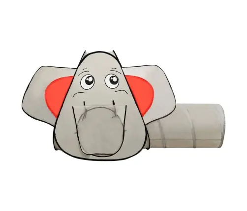 Rotaļu Telts Ar 250 Bumbām, Ziloņa Forma, 174X86X101 Cm, Pelēka Vidaxl