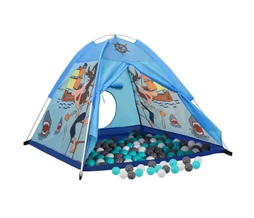 Laste Mängutelk, 250 Palli, Sinine, 120 X 120 X 90 Cm