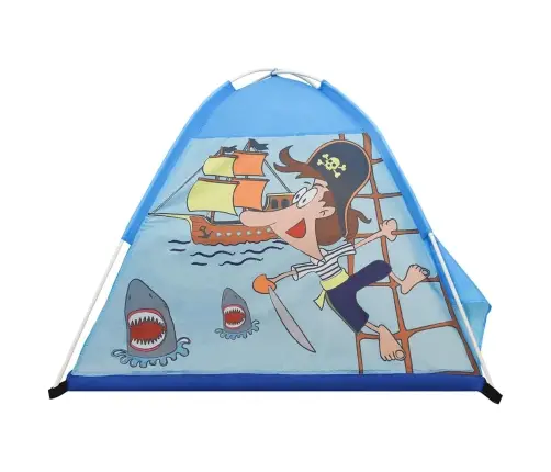 Rotaļu Telts Ar 250 Bumbiņām, 120X120X90 Cm, Zila Vidaxl