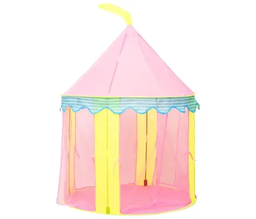 Žaidimų Palapinė Su 250 Kamuoliukų, Rožinė, 100X100X127Cm