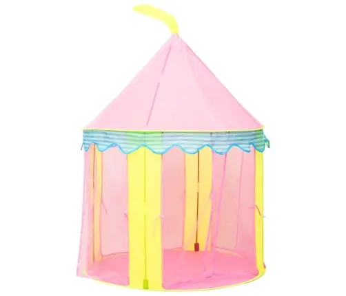 Žaidimų Palapinė Su 250 Kamuoliukų, Rožinė, 100X100X127Cm