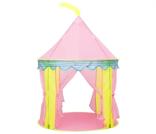 Žaidimų Palapinė Su 250 Kamuoliukų, Rožinė, 100X100X127Cm