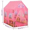 Rotaļu Telts Ar 250 Bumbiņām, 69X94X104 Cm, Rozā Vidaxl