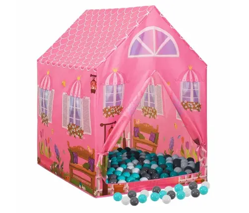 Laste Mängutelk, 250 Palli, Roosa, 69X94X104 Cm