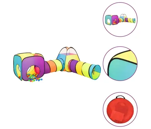 Laste Mängutelk, 250 Palliga, Mitmevärviline, 190X264X90 Cm