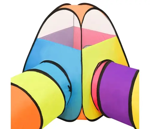 Rotaļu Telts Ar 250 Bumbiņām, Krāsaina, 190X264X90 Cm Vidaxl