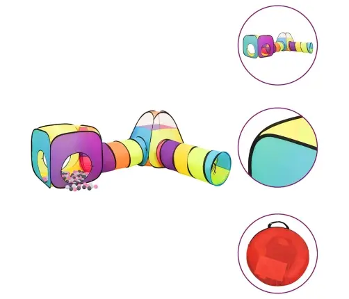 Laste Mängutelk, 250 Palliga, Mitmevärviline, 190X264X90 Cm