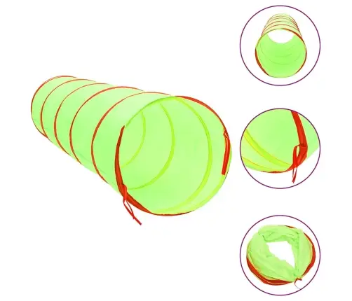 Laste Mängutunnel, 250 Palli, Roheline, 175 cm Polüester