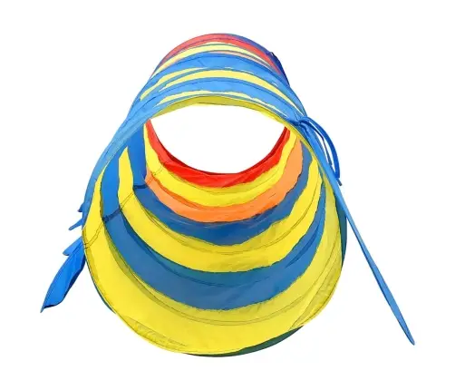 Rotaļu Tunelis, 250 Bumbiņām, 245 Cm, Poliesters, Daudzkrāsains Vidaxl