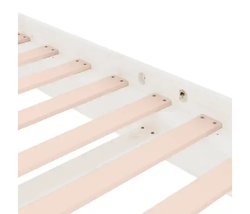 Lovos Rėmas, Baltos Spalvos, 90X200cm Medienos Masyvas