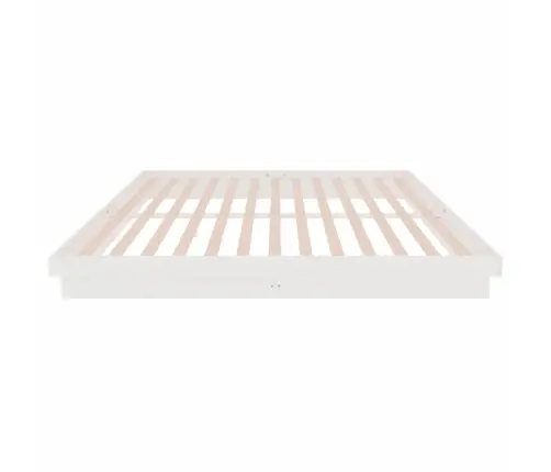 Gultas Rāmis, Balts, Masīvkoks, 200X200 Cm Vidaxl