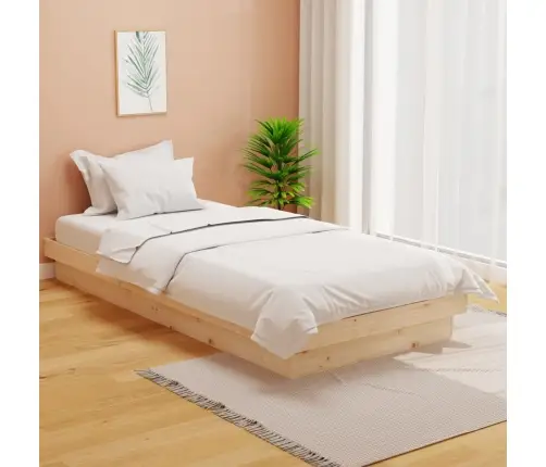 Gultas Rāmis, Masīvkoks, 90X190 Cm, Vienvietīgs Vidaxl