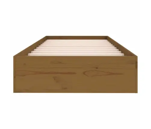 Voodiraam, Meepruun, Täismännipuit, 75 X 190 Cm