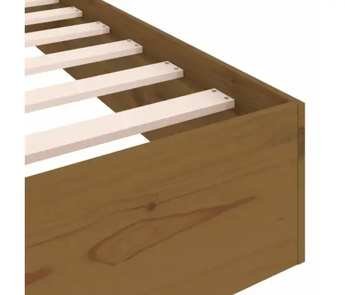 Voodiraam, Meepruun, Täismännipuit, 75 X 190 Cm