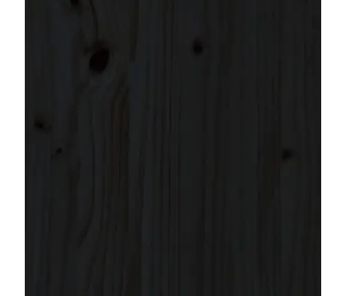 Voodiraam, Must, Täismännipuit, 75 X 190 Cm