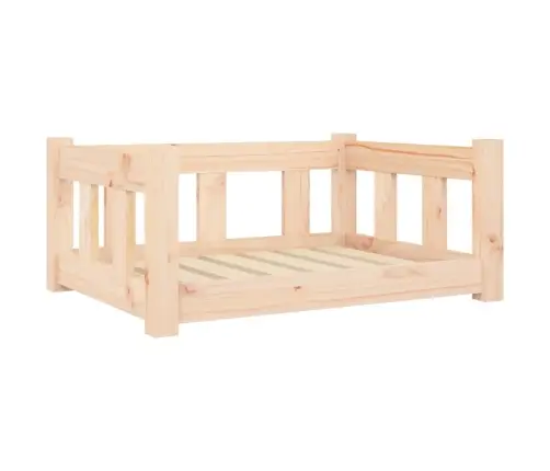 Suņu Gulta, 65,5X50,5X28 Cm, Priedes Masīvkoks Vidaxl