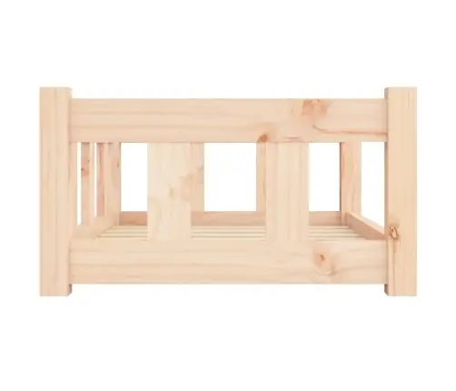 Suņu Gulta, 65,5X50,5X28 Cm, Priedes Masīvkoks Vidaxl