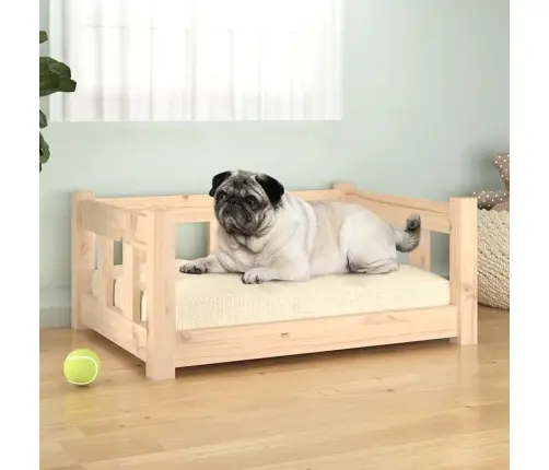 Suņu Gulta, 65,5X50,5X28 Cm, Priedes Masīvkoks Vidaxl