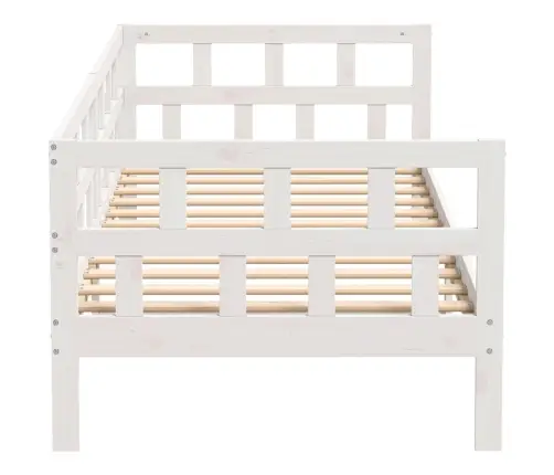 Lova, Baltos Spalvos, 90X190cm Pušies Medienos Masyvas Lova, Baltos Spalvos, 90X190cm Pušies Medienos Masyvas