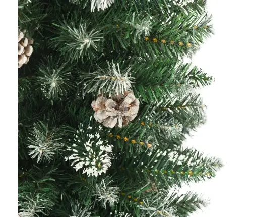 Dirbtinė Siaura Kalėdų Eglutė Su Stovu, 150cm Pvc