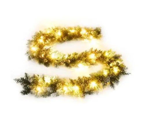 Kalėdinė Girlianda Su Led Lemputėmis, Žalia, 2,7M, Pvc