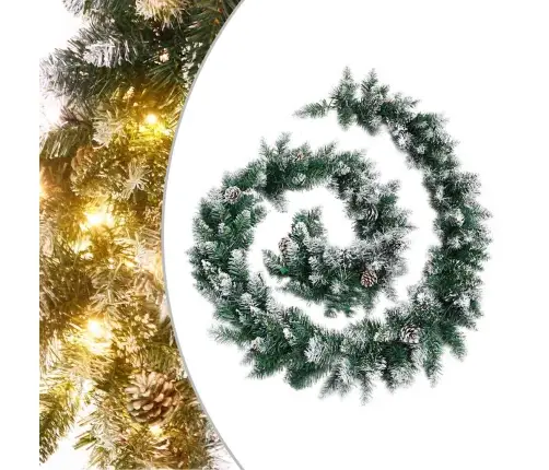 Kalėdinė Girlianda Su Led Lemputėmis, Žalia, 2,7M, Pvc