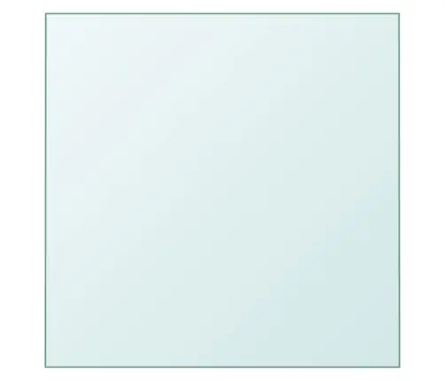 Galda Virsma, Caurspīdīga, 40X40 Cm, Rūdīts Stikls Vidaxl