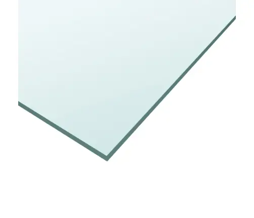 Galda Virsma, Caurspīdīga, 50X50 Cm, Rūdīts Stikls Vidaxl