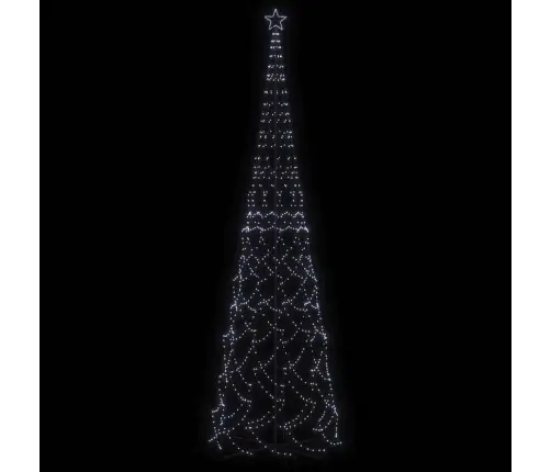 Kalėdų Eglutė, 230X800cm Kūgio Formos, 3000 Šaltų Baltų Led