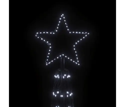 Kalėdų Eglutė, 230X800cm Kūgio Formos, 3000 Šaltų Baltų Led