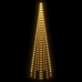 Ziemassvētku Egle Karoga Mastam, 310 Silti Baltas Led, 300 Cm Vidaxl