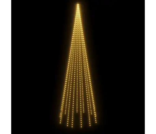 Kalėdų Eglutė Ant Vėliavos Stiebo, 500cm 732 Šiltos Baltos Led