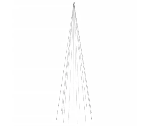 Ziemassvētku Egle Karoga Mastam, 732 Krāsainas Led, 500 Cm Vidaxl