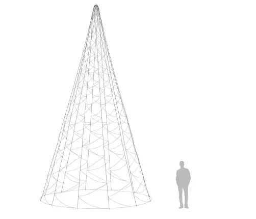 Jõulupuu Vaiaga, Soe Valge, 3000 Ledi, 800 Cm