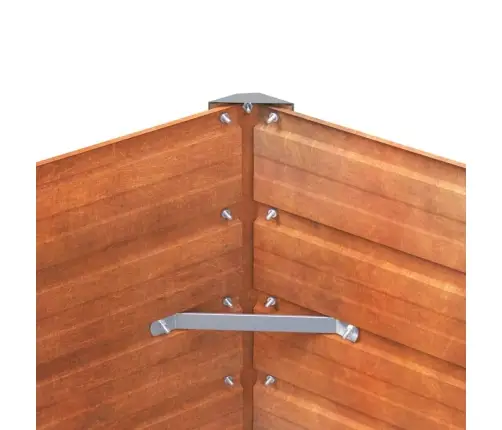 Taimekast, Rooste, 100X100X77 cm Corten-Teras