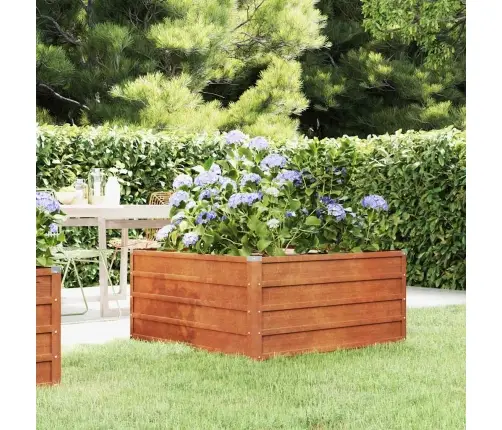 Taimekast, Rooste, 100X100X45 cm Corten-Teras
