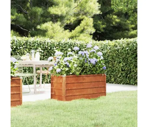 Taimekast, Rooste, 100X40X45 cm Corten-Teras