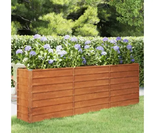 Taimekast, Rooste, 240X40X77 cm Corten-Teras