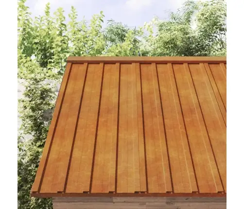 Stogo Plokštės, 36Vnt., Rūdžių Spalvos, 60X44cm Corten Plienas