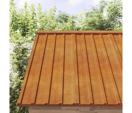 Jumta Paneļi, 12 Gab., Rūsas Krāsā, 100X44 Cm, Kortena Tērauds Vidaxl