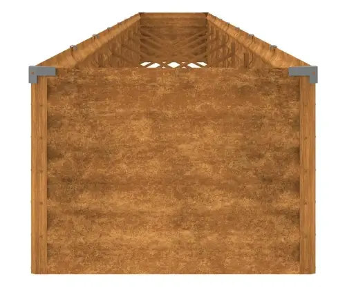 Aukštas Sodo Lovelis, 770X50X36cm Corten Plienas