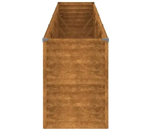 Pakelta Sodo Lysvė, 385X50X69cm Corten Plienas