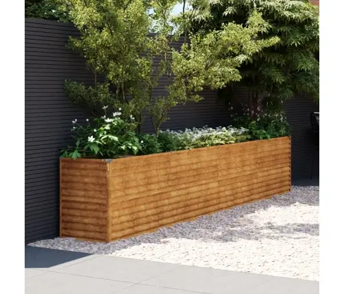 Pakelta Sodo Lysvė, 385X50X69cm Corten Plienas